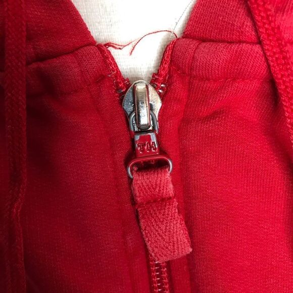 Tommy Hilfiger red zip up hoodie - Picture 3 of 8